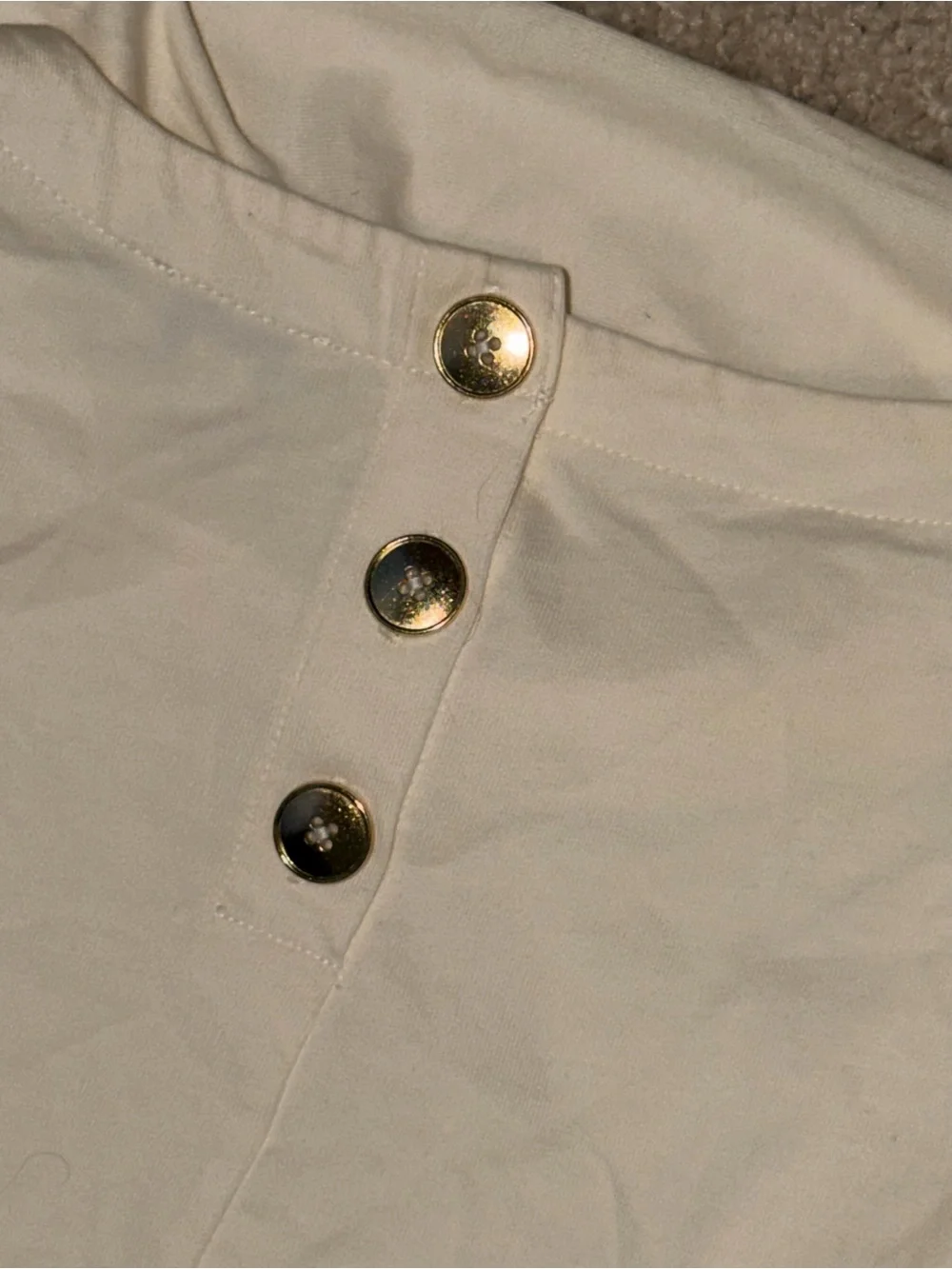 J. Crew Cream Puff-Sleeve Long Sleeve Tee